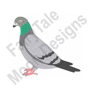 Pigeon - Machine Embroidery Design, Pigeon Embroidery Pattern, Dove Embroidery Design, Bird Embroidery Design