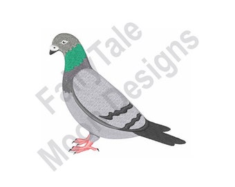 Duva - Maskinbroderidesign, Duvbroderimönster, Duvbroderidesign, Fågelbroderidesign