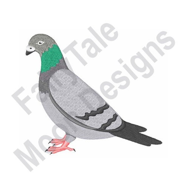 Pigeon - Conception de broderie de machine, modèle de broderie de pigeon, conception de broderie de colombe, conception de broderie d’oiseau