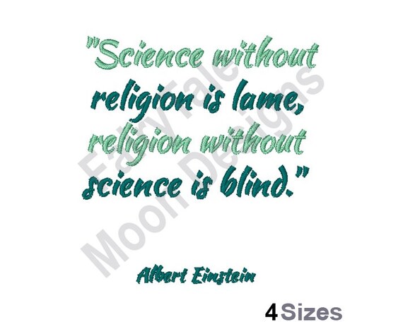 Science Without Religion Is Lame Religion Without Science Is Blind Science Without Religion Is Lame Religion Without Science Is | Etsy Canada
