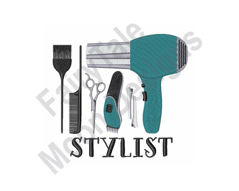 Stylist Tools Machine Embroidery Design Hairdresser Tools Etsy
