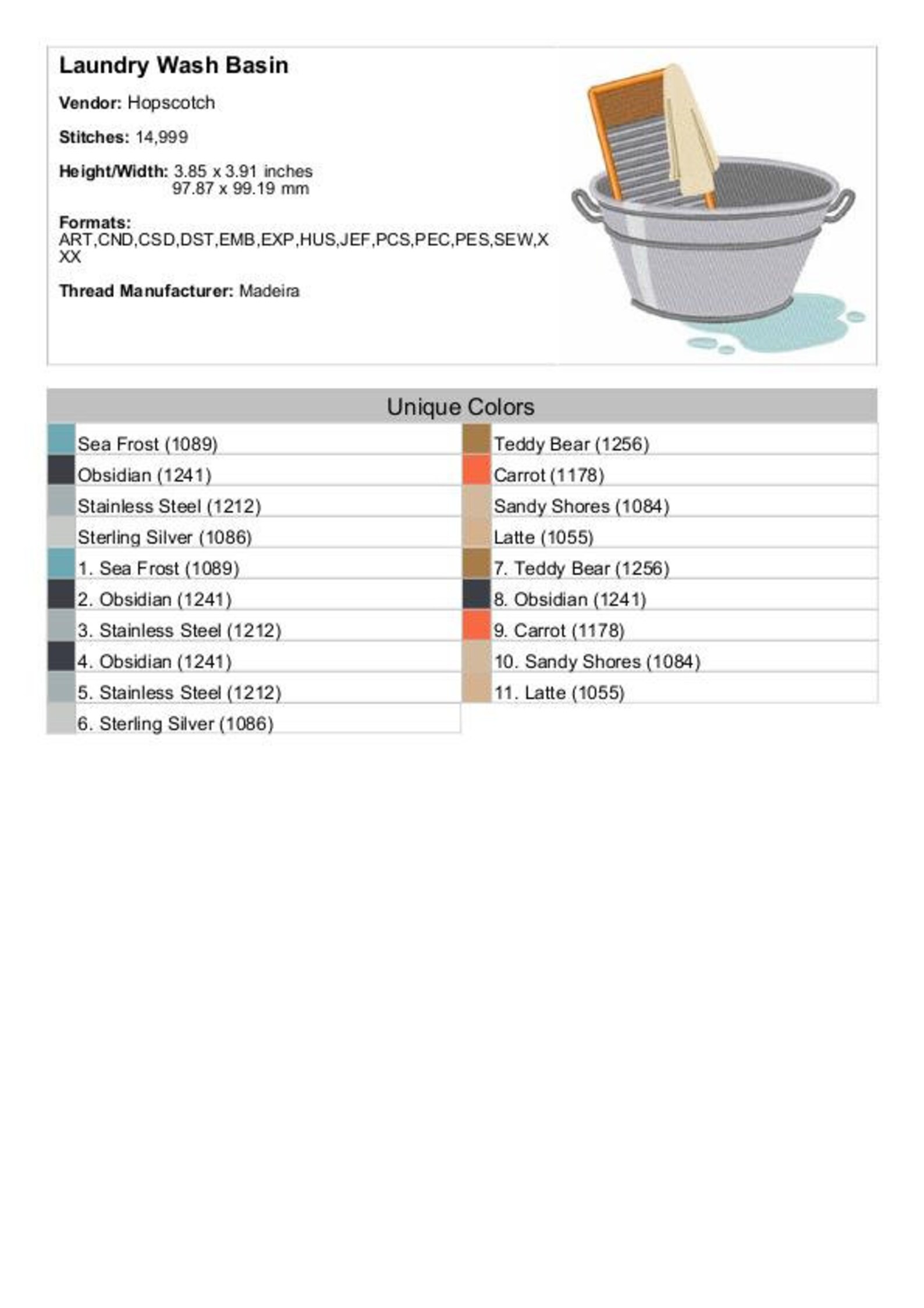 Wäschewaschbecken Maschinenstickerei Design Waschbrett | Etsy