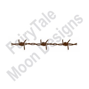 Barbed Wire - Machine Embroidery Design, Barbed Wire Embroidery Pattern, Barbed Wire Line Embroidery Design, Barbed Wire Fence Embroidery