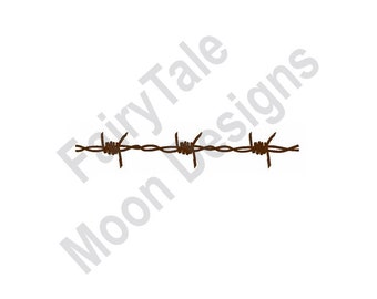 Barbed Wire - Machine Embroidery Design, Barbed Wire Embroidery Pattern, Barbed Wire Line Embroidery Design, Barbed Wire Fence Embroidery