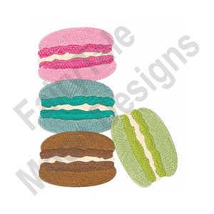 Embroidery Designs Macaroons Cookies Machine Embroidery Design Machine Embroidery Embroidery Files Instant Download Embroidery Patterns