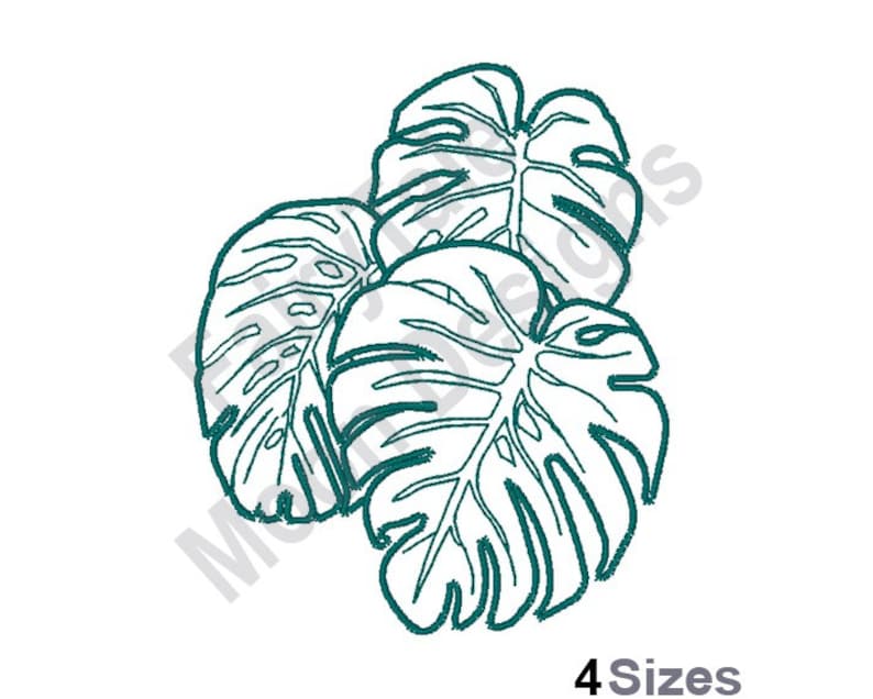 Flamingo Machine Embroidery Design Pink Flamingo Embroidery Pattern Exotic Green Leaves Embroidery Design Palm Leaf Embroidery Design