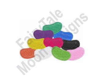 Jelly Beans - Machine Embroidery Design, Colored Sugar Candy Embroidery Pattern, Jelly Beans Embroidery Design