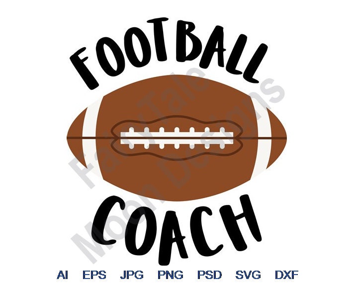 Football Coach Svg Dxf Eps Png Jpg Vector Art Clipart Etsy UK