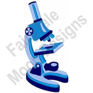 Microscope - Machine Embroidery Design, Science Microscope Embroidery Pattern, Optical Microscope Embroidery Design