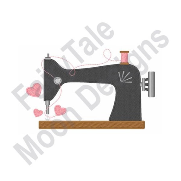 Vintage Sewing Machine - Machine Embroidery Design, Antique Sewing Machine, Treadle Sewing Machine Embroidery Pattern