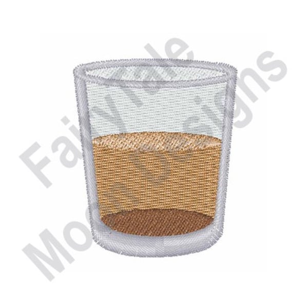 Whiskey Shot - Disegno per ricamo a macchina