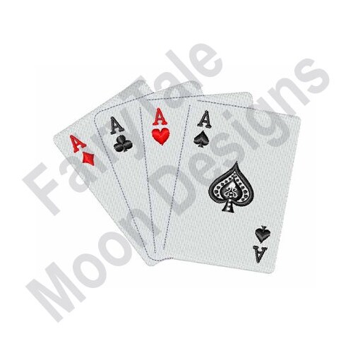 Playing Card Suits Machine Embroidery Design Etsy