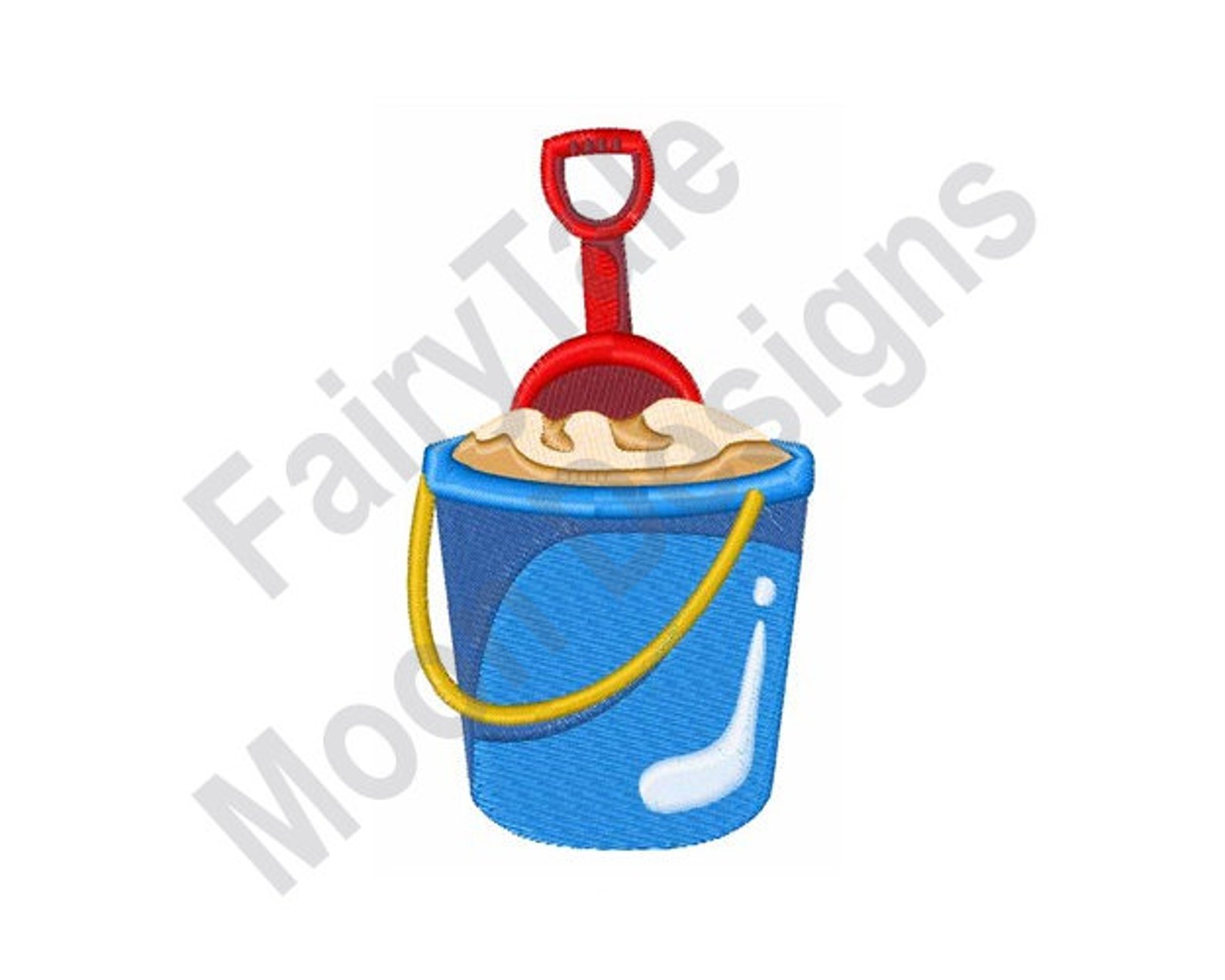 Sand Bucket Machine Embroidery Design Beach Pail With Etsy