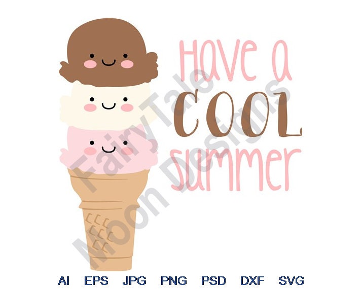 Cool Summer Svg Dxf Eps Png Jpg Vector Art Clipart | Etsy