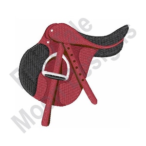 Equestrian Saddle - Machine Embroidery Design, English Horse Saddle Embroidery Pattern, Horse Saddle Embroidery Design
