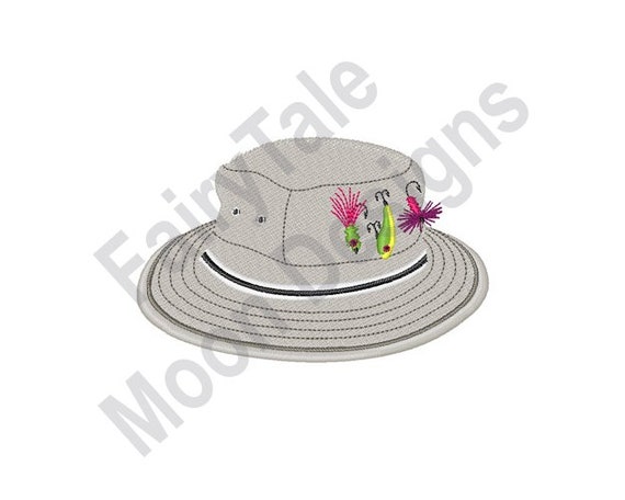 Buy Fishing Hat Machine Embroidery Design, Fly Fishing Lure