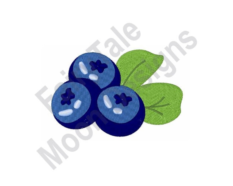 Blueberry Machine Embroidery Design Blueberry Fruit and Etsy