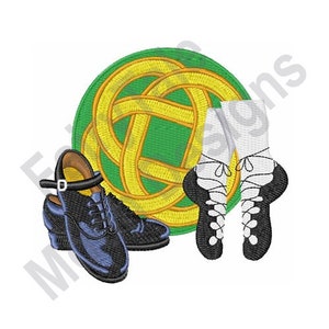 Celtic Knot Irish Shoes - Machine Embroidery Design