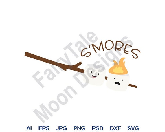 S'mores Svg Dxf Eps Png Jpg Vector Art Clipart | Etsy