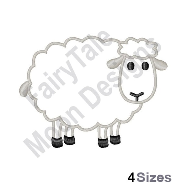 Sheep - Machine Embroidery Design, Sheep Outline Embroidery Design, Animal Outline Embroidery Pattern