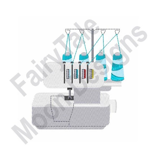 Serger Machine - Machine Embroidery Design, Sewing Machine Embroidery Pattern, Bobbins & Sewing Thread Embroidery Design