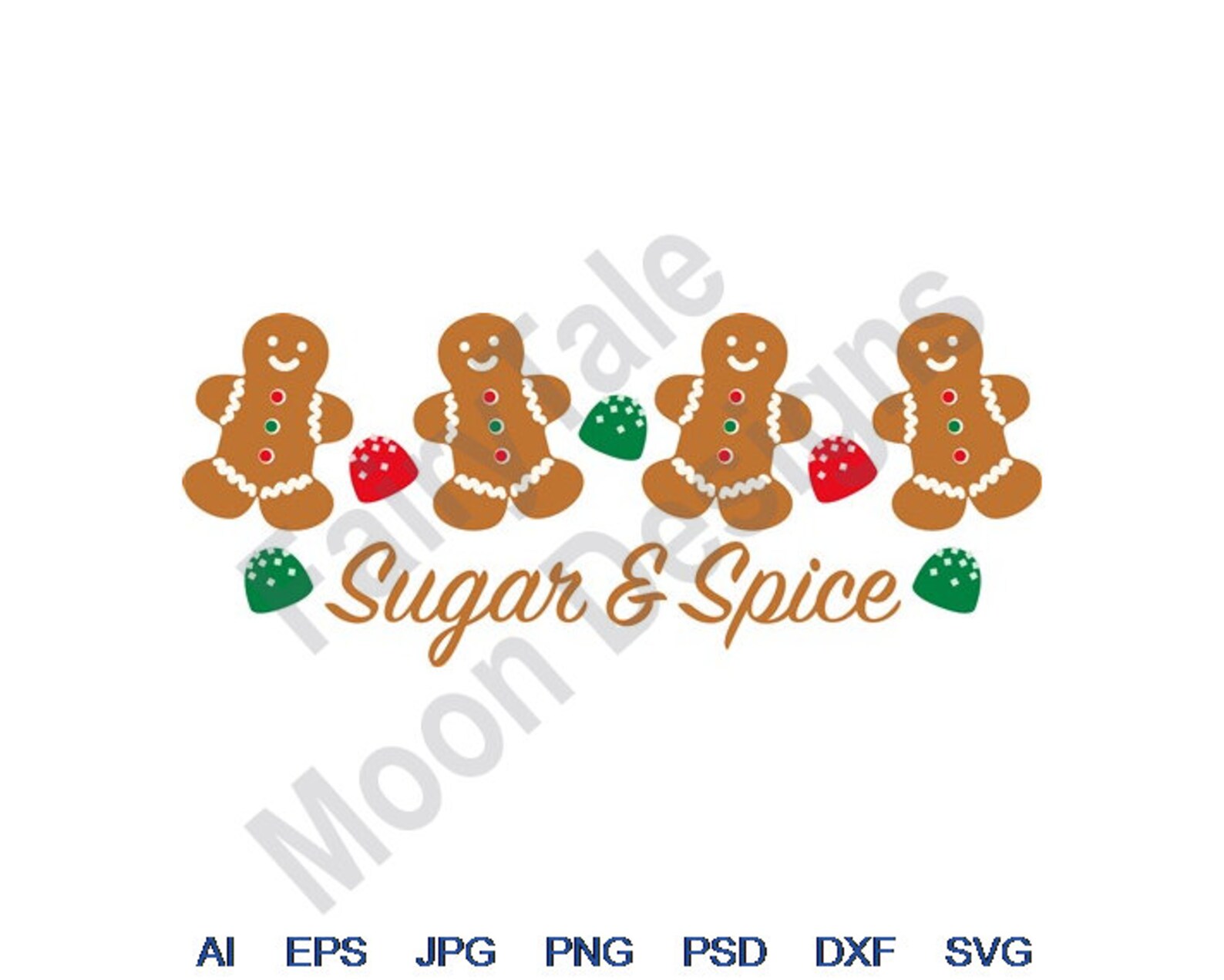 Sugar &amp; Spice Svg Dxf Eps Png Jpg Vector Art Clipart - Etsy