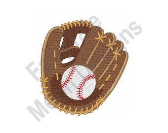 Baseball & Glove Mitt Faux Leather Artesian Ornament 