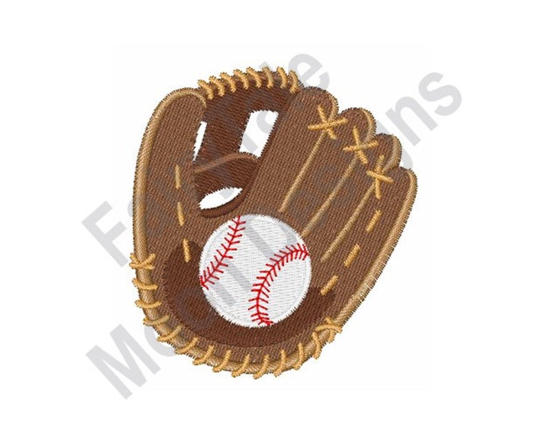 Baseball Glove & Ball Machine Embroidery Design Baseball Etsy