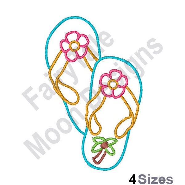 Flower Flip Flops - Etsy