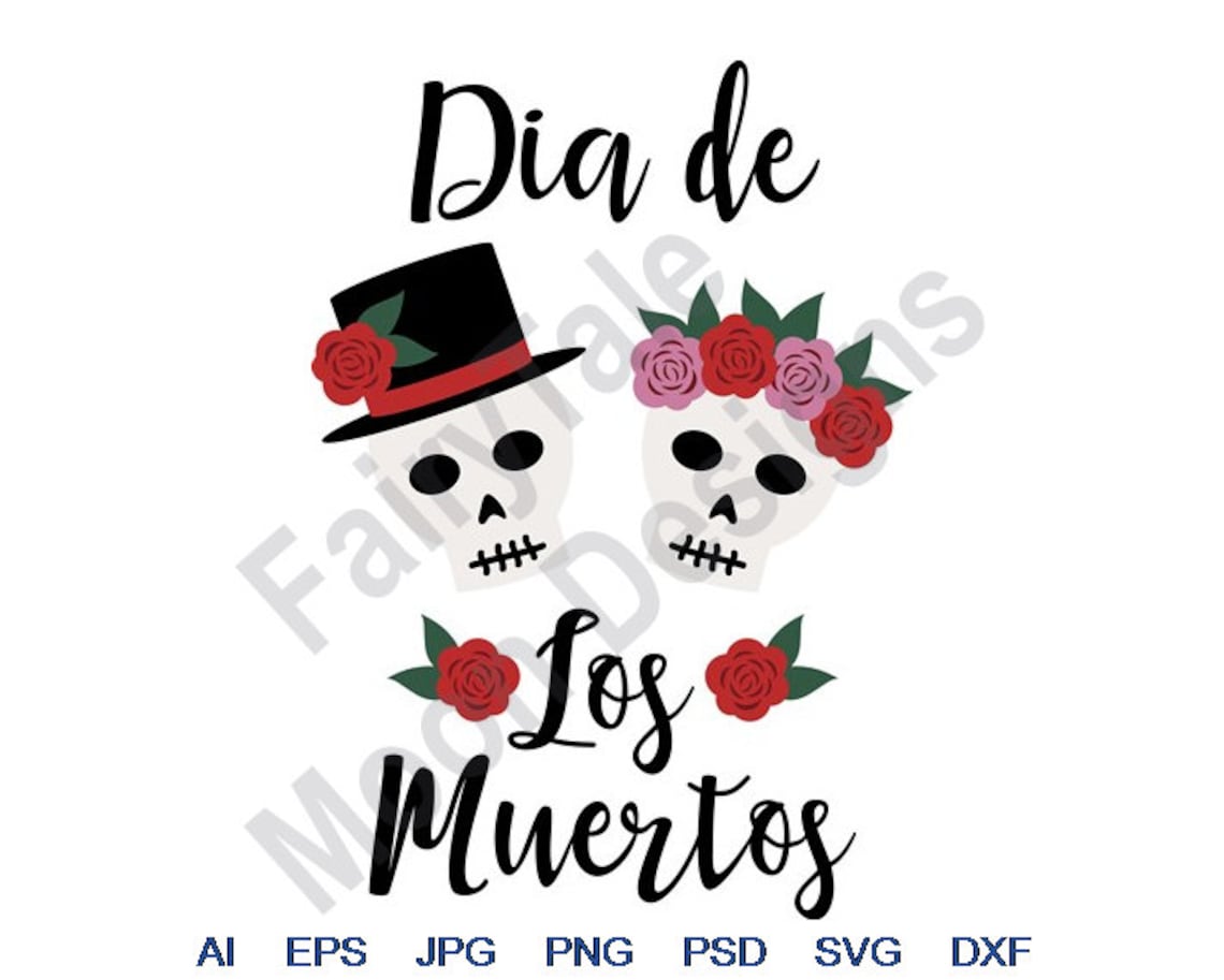 Dia De Los Muertos Svg Dxf Eps Png Jpg Vector Art - Etsy