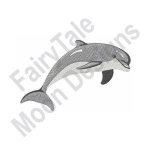 Dolphin - Machine Embroidery Design, Bottlenose Dolphin Embroidery Pattern, Jumping Dolphin Embroidery Design