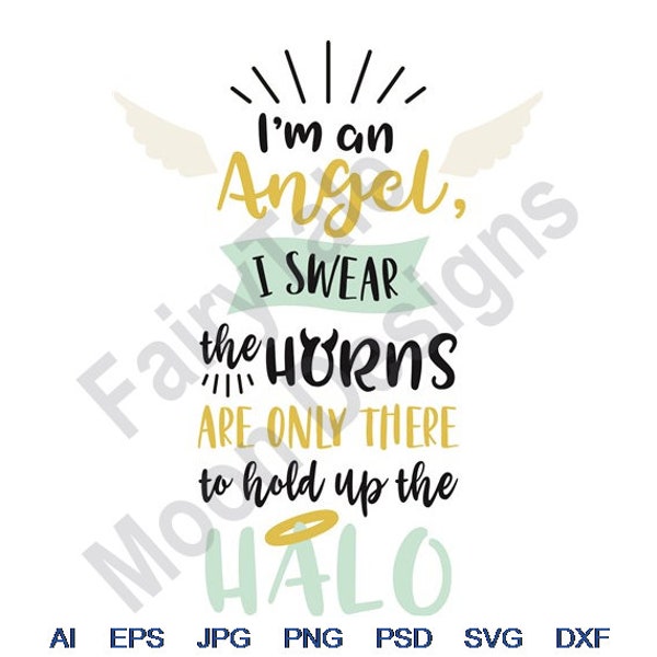 Horns Hold up My Halo Etsy