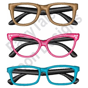 Sunglasses - Machine Embroidery Design, Summer Sunglasses Embroidery Pattern, Eyeglasses Embroidery, Sun Glasses Pattern, Shades Design