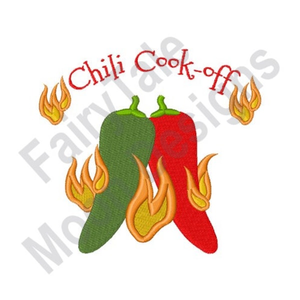 Chili Cook-Off - Machine Embroidery Design