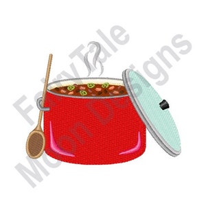 Chili Pot - Machine Embroidery Design