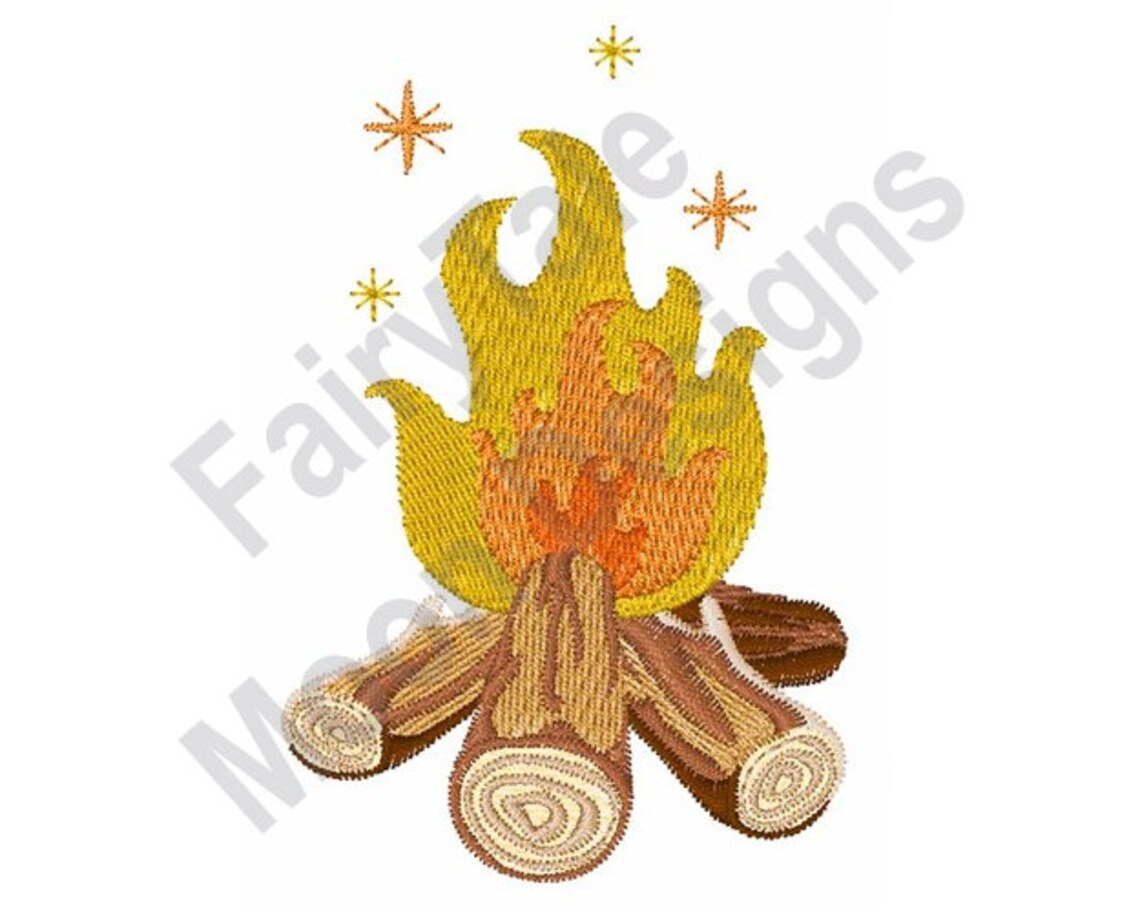 Campfire machine embroidery design campsite fire embroidery  etsy uk Campfire machine embroidery design campsite fire embroidery  etsy uk