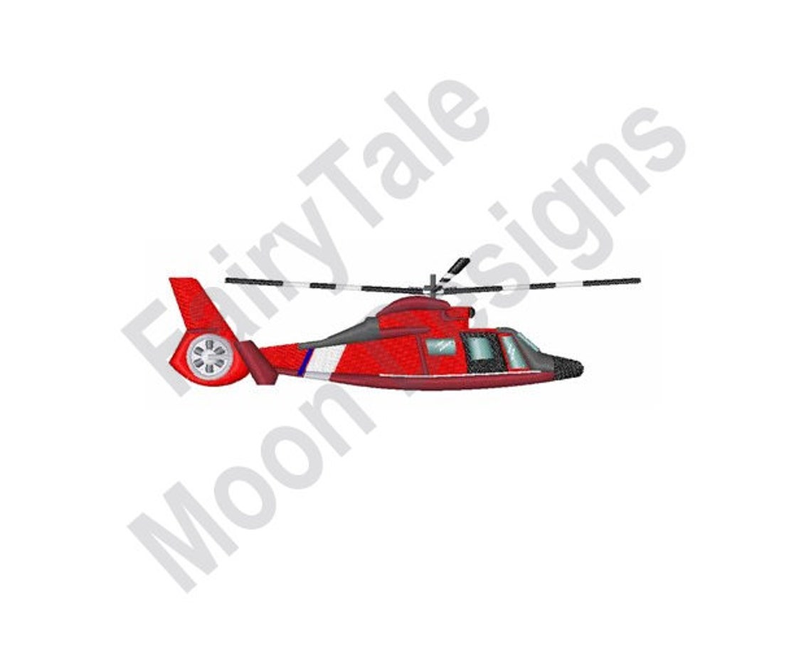 Coast Guard Helicopter Machine Embroidery Design Military - Etsy