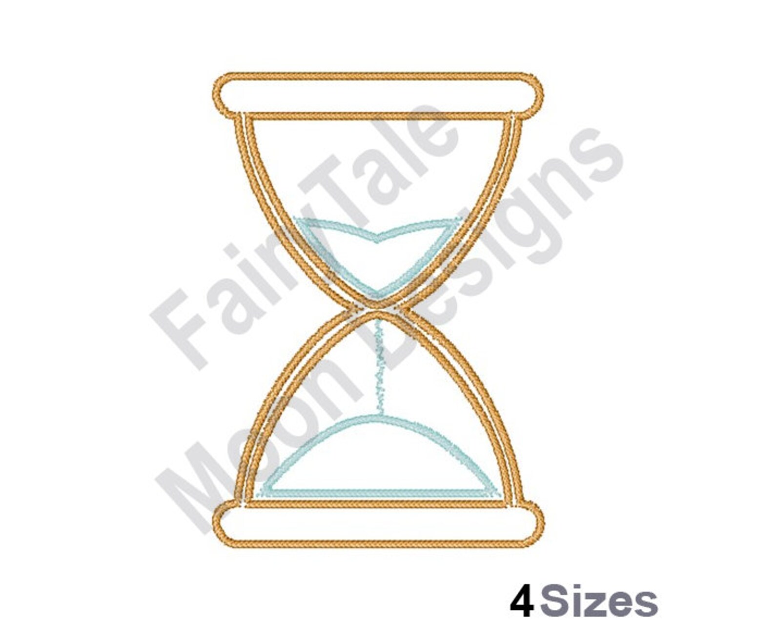 Sanduhr Umriss Stickdatei Sandglas Sanduhr Stickdatei - Etsy