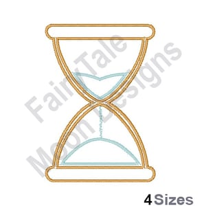 Hourglass Outline - Machine Embroidery Design, Sandglass Embroidery Design, Sand Timer Embroidery Design, Sand Clock Embroidery Design