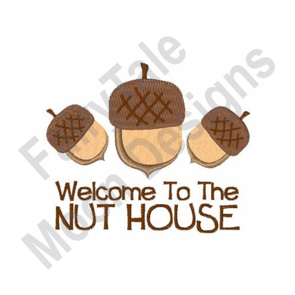 Nut Embroidery Design Etsy