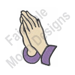 Praying Hands - Machine Embroidery Design, Prayer Embroidery Pattern, Christian Embroidery Design, Religious Design