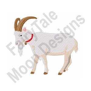 Billy Goat - Machine Embroidery Design, Domestic Goat Embroidery Pattern, Baby Goat Embroidery Design