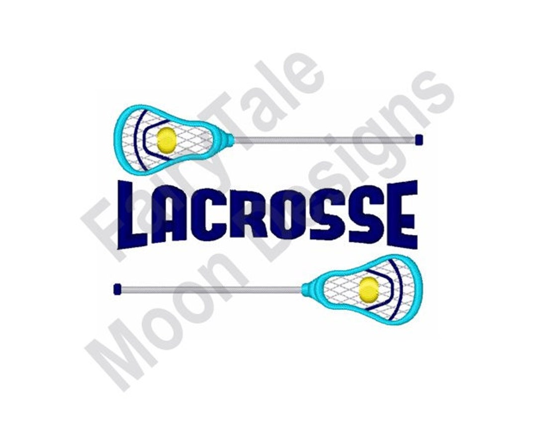 Lacrosse Machine Embroidery Design, Lacrosse Sticks & Lacrosse Ball