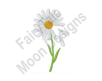 Daisy - Machine Embroidery Design, Spring Flower Embroidery Pattern, Daisy Embroidery Design, Daisies Design, Bruisewort, Woundwort Pattern