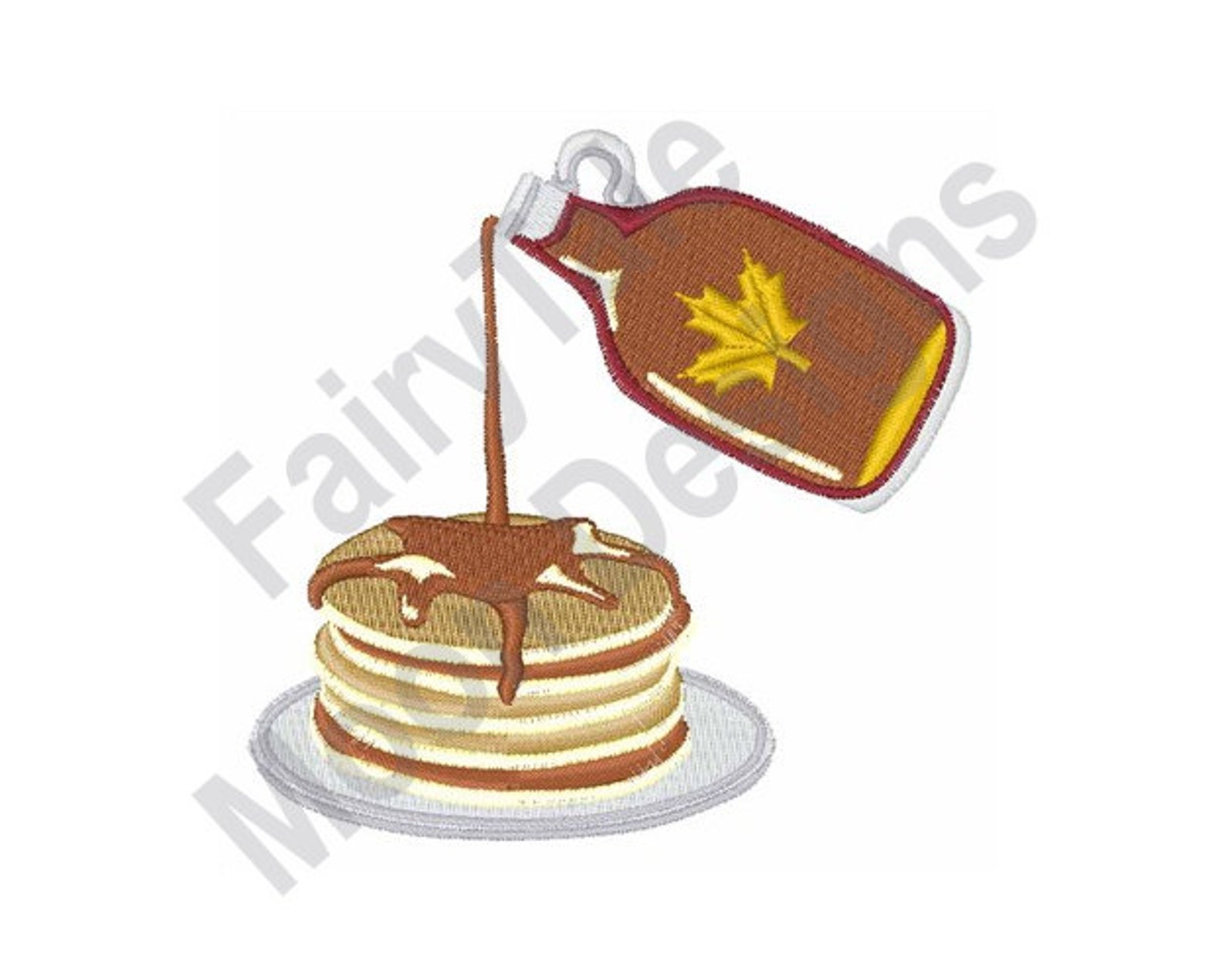 Pancakes & Syrup Machine Embroidery Design Pancake Etsy UK