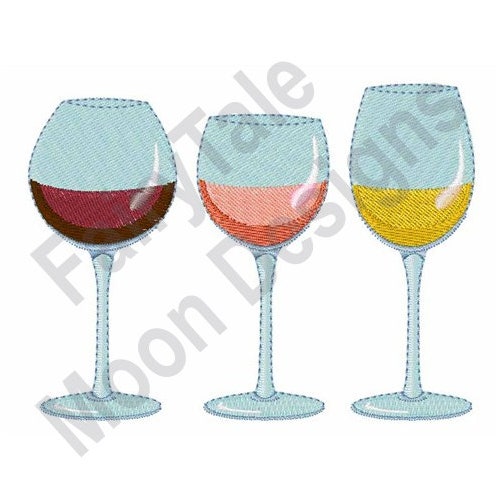 Martini Glass Embroidery Design. Machine Embroidery Design. Etsy