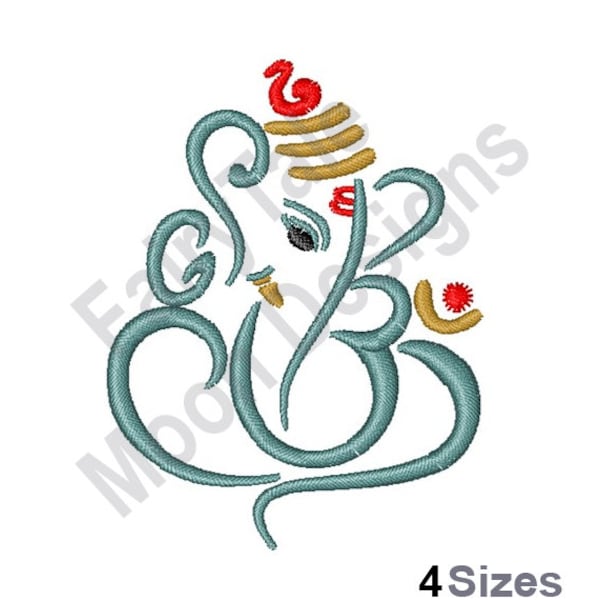 Hindu Elephant - Machine Embroidery Design, Hindu Elephant Symbol Embroidery Pattern