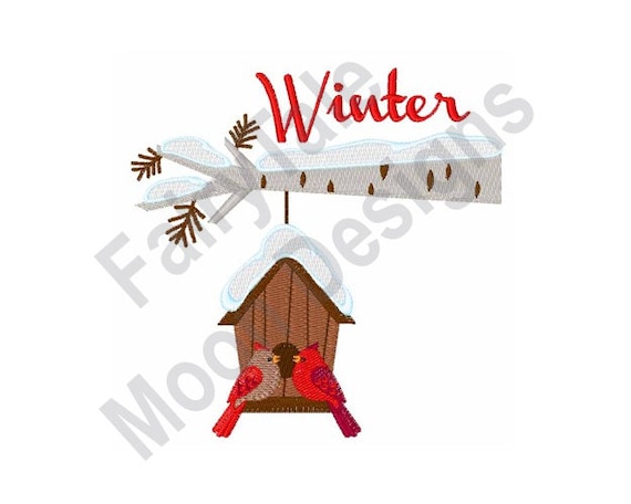 Winter Machine Embroidery Design | Etsy