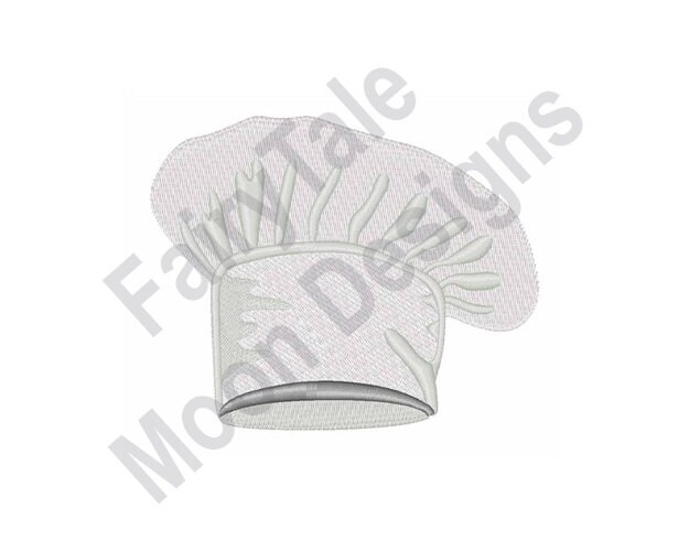 Chef's Hat - Machine Embroidery Design, Cooking Hat Embroidery, Chef Uniform Embroidery Pattern, Kitchen Embroidery