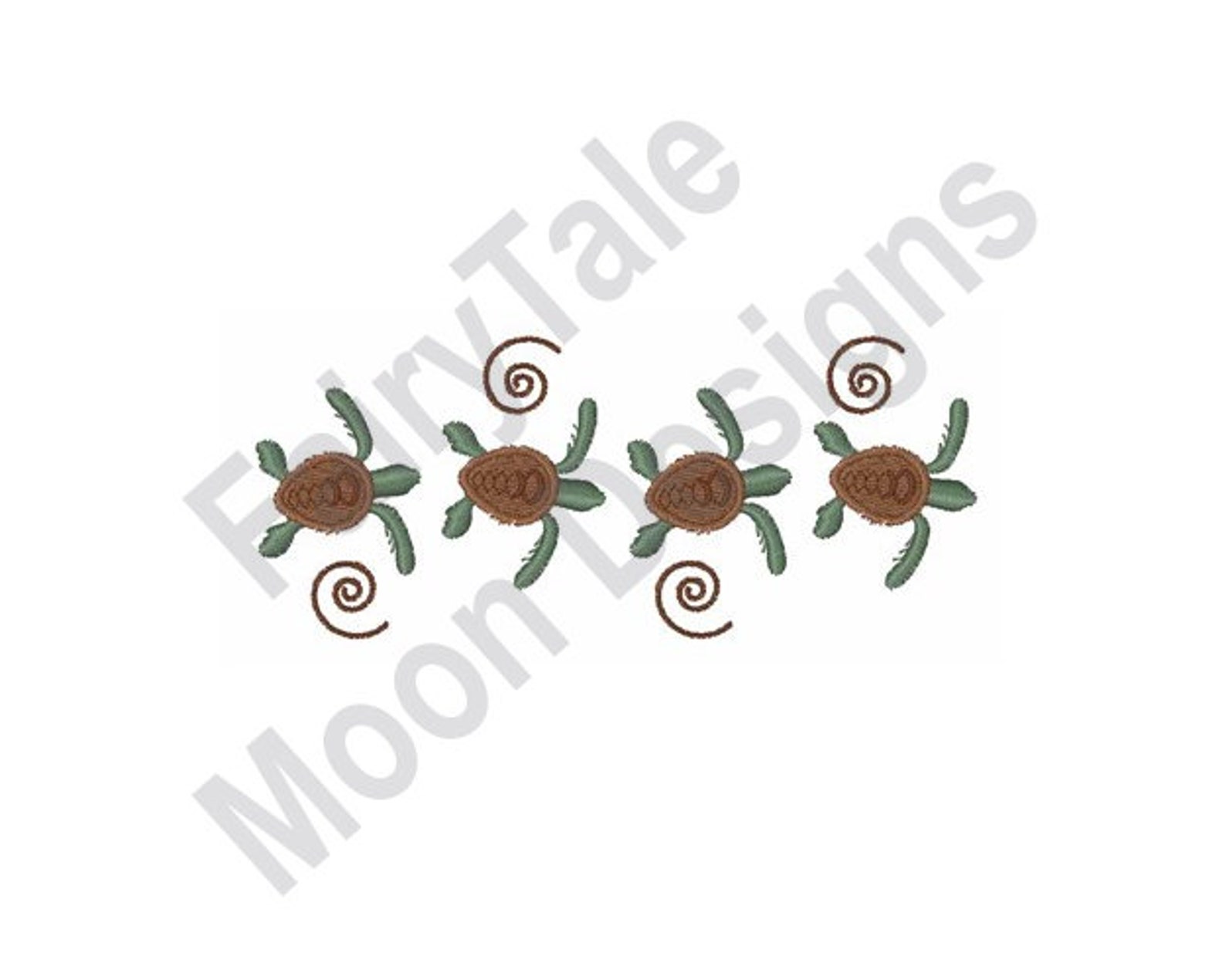 Sea Turtle Border - Machine Embroidery Design, Sea Turtles Embroidery ...